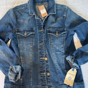 Democracy Jean Jacket, medium wash denim sz XS